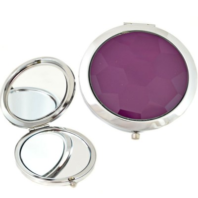 180418-PURPLE ROUND COMPACT MIRROR