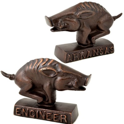 22379C-COPPER RAZORBACK PAPER WEIGHT