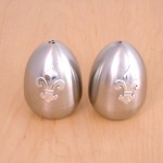 ST4003-EGG SHAPE SALT PEPPER SHAKER STAINLESS STEEL W/FDL