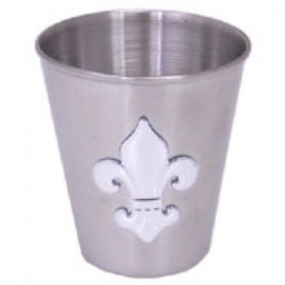 180763-FDL-2.0 Oz. Stainless Shot Glass / W FDL 2.25"