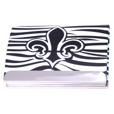 FDL BUSINESS CARD HOLDER / W ZEBRA ( BLACK / WHITE ) DESIGN