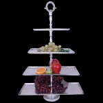 3490-HAMMERED 4 TIER FRUIT STAND W/HANDLE
