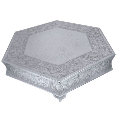 80060A-LARGE HEXAGON SHAPE CAKE PLATEAU- 22"X22"
