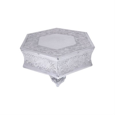80060C-SMALL HEXAGON SHAPE CAKE PLATEAU-12"X12"