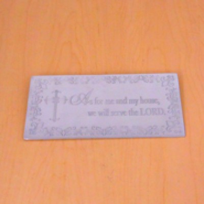 23780 - WALL PLAQUE - AS FOR ME AND MY HOUSE