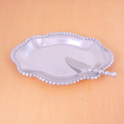 23927 - BEADED TRAY / W KNIFE