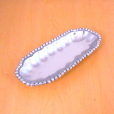 52272 - BEADED TRAY 10.5"X4.5"X1.5"