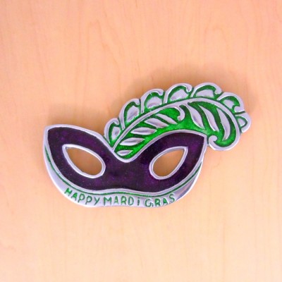 CAR043 - MARDI GRAS MASK TRIVET