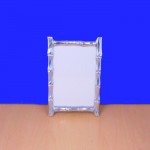 20848 - PHOTO FRAME BAMBOO RECT. SILVER