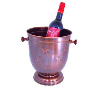 60015 - WINE COOLER / COPPER STAR / W HANDLE