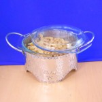 80029 - ROUND BOWL FDL W/ GLASS 7.5"