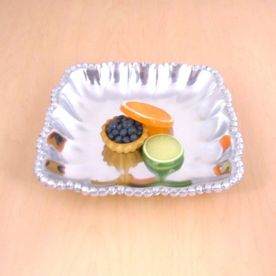 23936 BEADED SQUARE TRAY