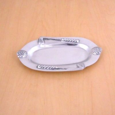 52060 - SMALL OVAL TRAY W/ GOLF DESIGN