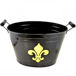 1200BL-GD - BLACK BUCKET W/GOLD FDL