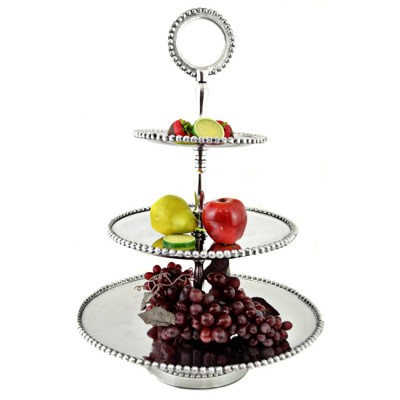 52290 - 3 TIER BEADED FRUIT STAND