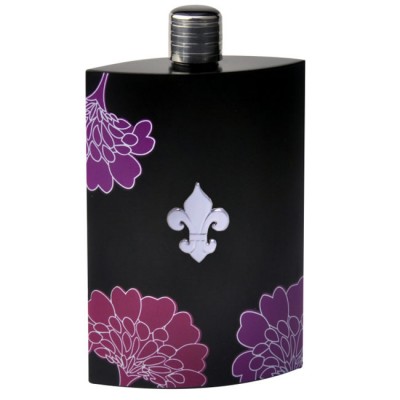 FDL FLOWER DESIGN / BLACK 8 Oz. FLASK