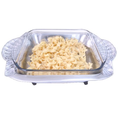 52065-SHELL HANDLE CASSEROLE W/GLASS