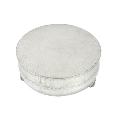 80096 - SMALL ROUND HAMMERED CAKE PLATEAU 12''