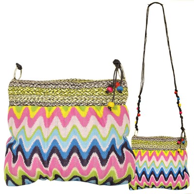 180649 - CHEVRON MULTI COLOR SHOULDER BAG