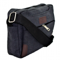 7785 - BLACK MESSENGER BAG