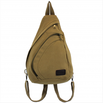 3305 - TAUPE MEDIUM  CANVAS BACKPACK