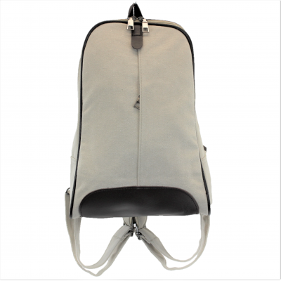 8112 -WHITE MEDIUM  CANVAS BACKPACK