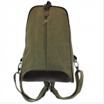 8112-GREEN MEDIUM  CANVAS BACKPACK