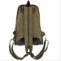 8112-GREEN MEDIUM  CANVAS BACKPACK