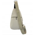 8275 -WHITE  SMALL  CANVAS BACKPACK