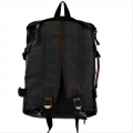 A42 - BLACK CANVAS BACKPACK OR DUFFEL BAG