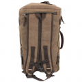 A49 - BROWN CANVAS BACKPACK OR DUFFEL BAG