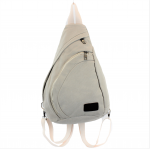 3305 - WHITE MEDIUM CANVAS BACKPACK