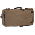 A49 - BROWN CANVAS BACKPACK OR DUFFEL BAG