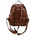 3219-CAMEL PU LEATHER SMALL BACKPACK