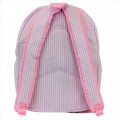 6053 - LIGHT PINK SEER SUCKER LARGE BACKPACK