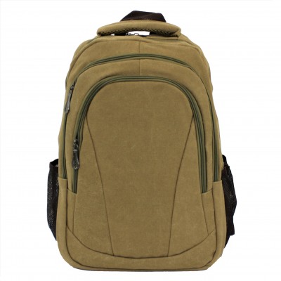 0528 - TAUPE CANVAS BACKPACK