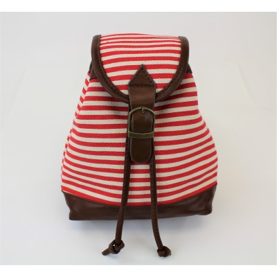 9149 - RED STRIPE SMALL BACKPACK