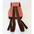 9149 - RED STRIPE SMALL BACKPACK