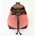 9149 - RED STRIPE SMALL BACKPACK