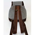 9149 - NAVY STRIPE SMALL BACKPACK