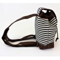 9149 - NAVY STRIPE SMALL BACKPACK