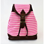 9149 - PINK STRIPE SMALL BACKPACK