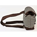 9149 - BLACK STRIPE SMALL BACKPACK