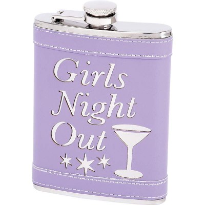 KTFLKLGN-8 OZ. PURPLE GIRLS NIGHT OUT FLASK