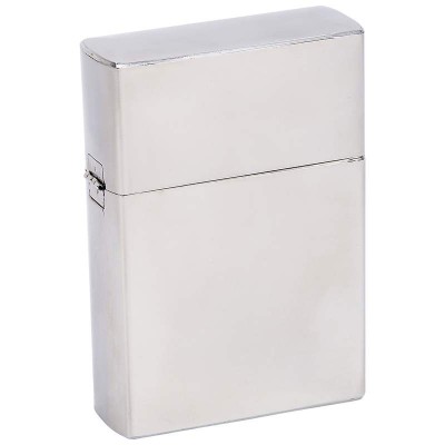 STAINLESS STEEL LIGHTER SHAPED FLASK - 6 Oz.
