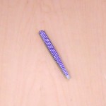 ST32111-EYEBROW TWEEZER / W PURPLE CRYSTAL
