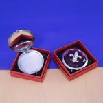 ZG6007 - COMPACT MIRROR PURPLE COLOR / W SILVER FDL
