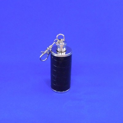 YX2012-ROUND BLACK FLASK 4 Oz.