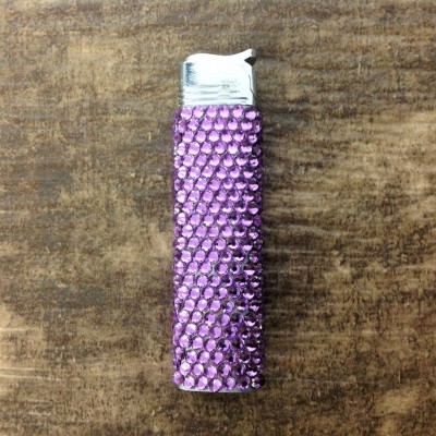 ST32113-PURPLE CRYSTAL LIGHTER