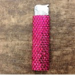 ST32113-HOT PINK CRYSTAL LIGHTER